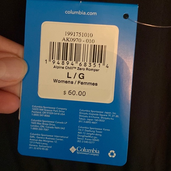 Columbia Women’s Alpine Chill Zero Romper in Black - Picture 9 of 12